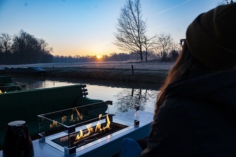 Winterliche Kahnfahrt, Foto: Ron Petraß, Lizenz:  Amt Burg (Spreewald)