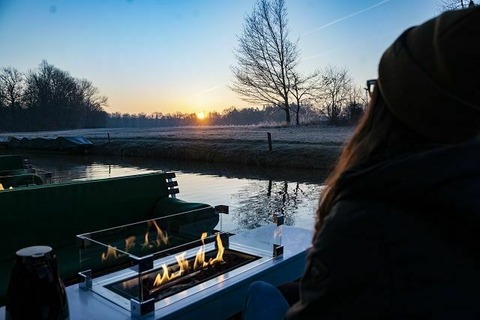 Winterliche Kahnfahrt, Foto: Ron Petraß, Lizenz:  Amt Burg (Spreewald)