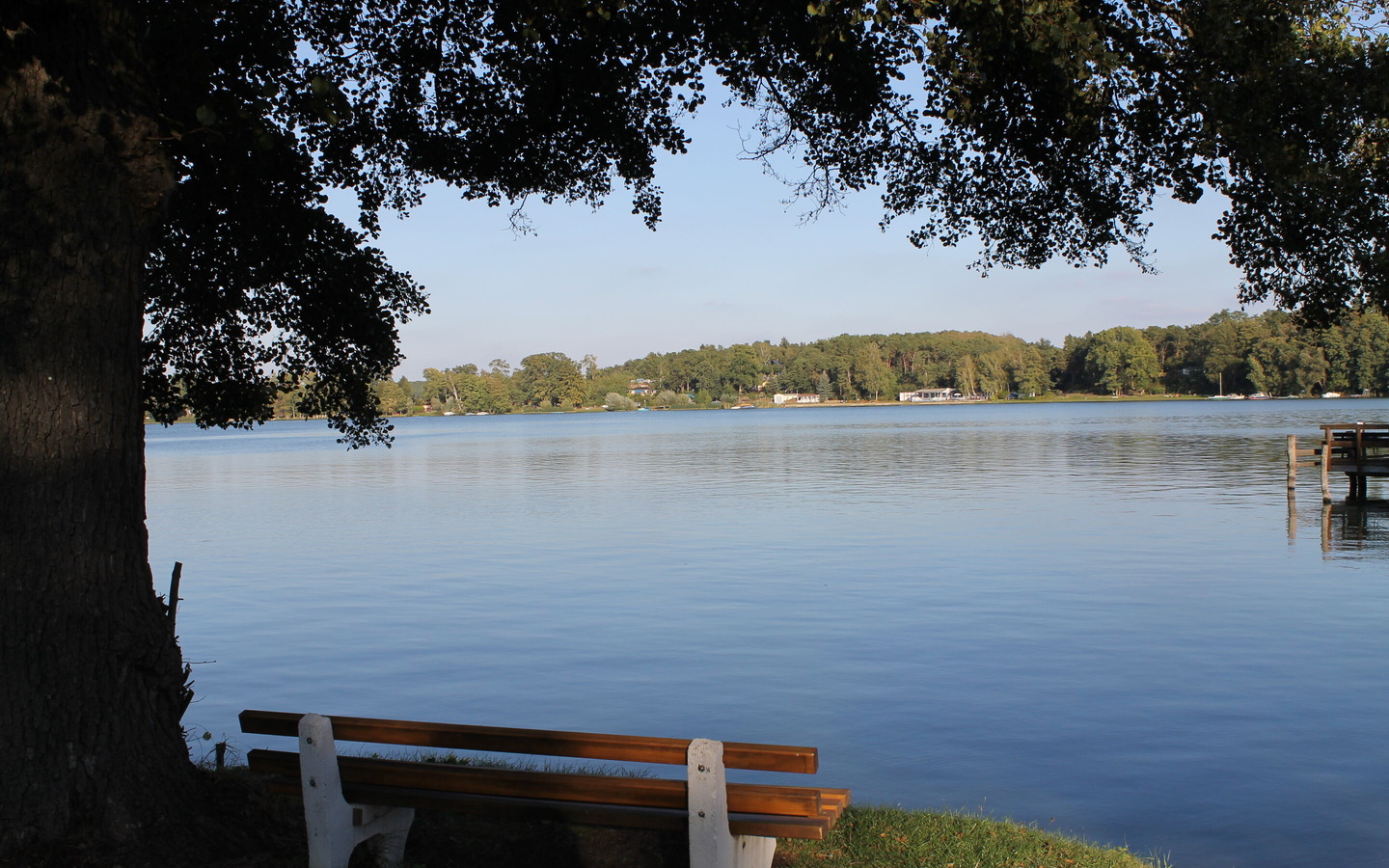 Sitzbänke mit Blick auf den See, Foto: TEG